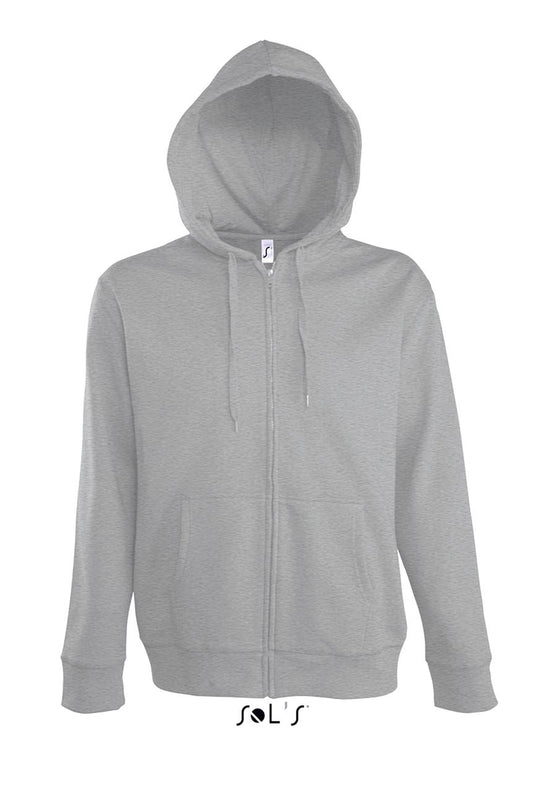 SOL'S SEVEN MEN - JACKET WITH LINED HOOD - Grey Melange - Main
