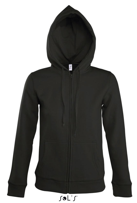 SOL'S SEVEN WOMEN - JACKET WITH LINED HOOD - Black - Main
