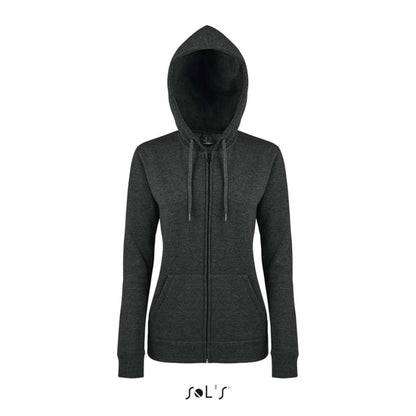 SOL'S SEVEN WOMEN - JACKET WITH LINED HOOD - Charcoal Melange - Main