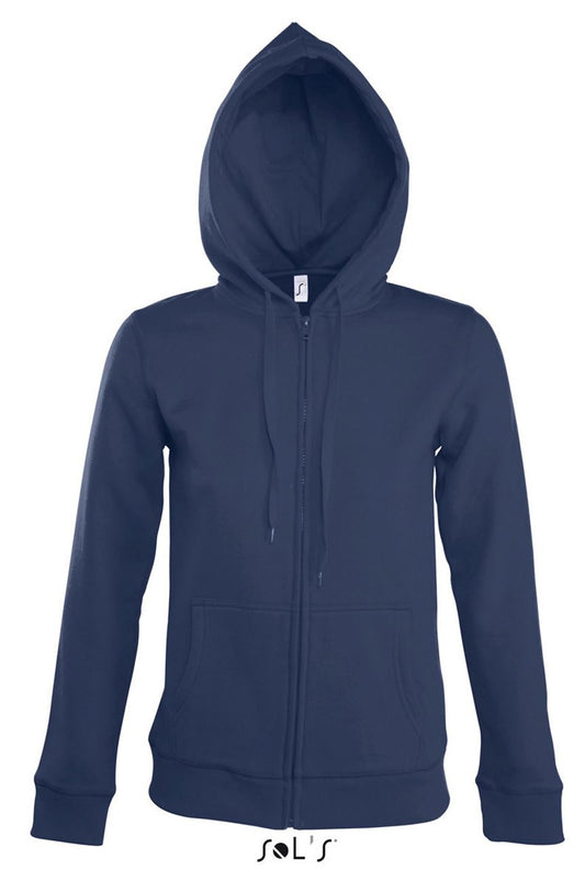 SOL'S SEVEN WOMEN - JACKET WITH LINED HOOD - French Navy - Main