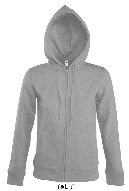SOL'S SEVEN WOMEN - JACKET WITH LINED HOOD - Grey Melange - Main