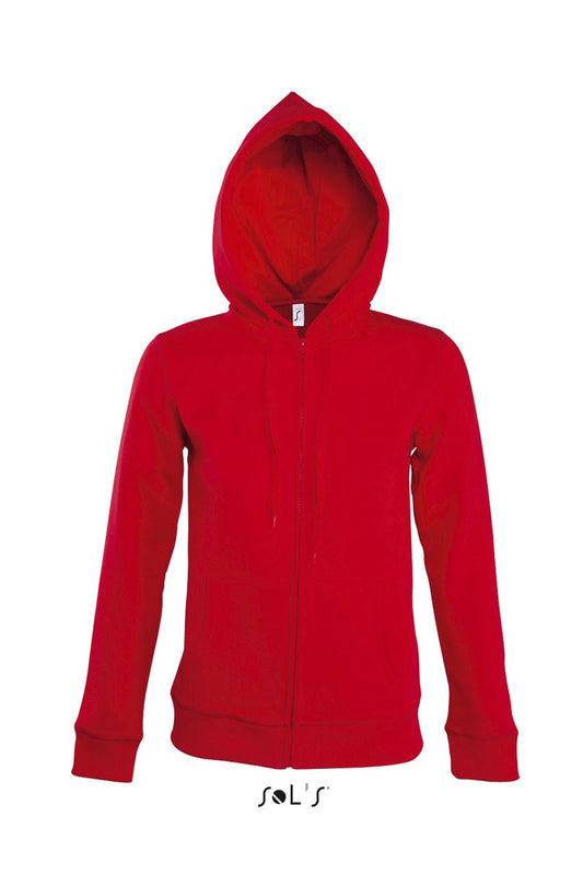SOL'S SEVEN WOMEN - JACKET WITH LINED HOOD - Red - Main