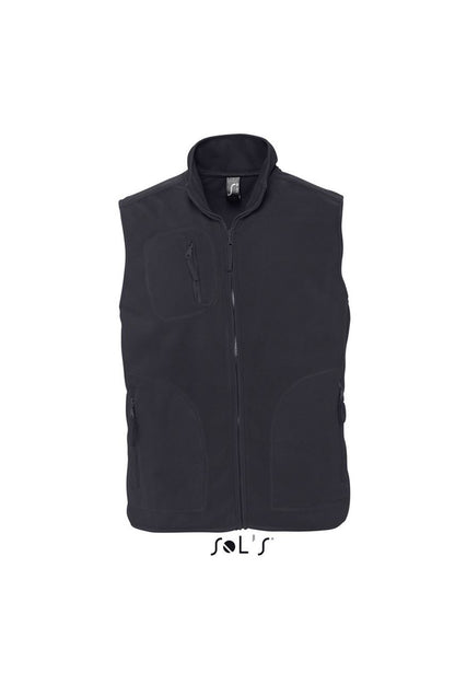 SOL'S NORWAY - UNISEX SLEEVELESS FLEECE CARDIGAN - Charcoal Grey - Main