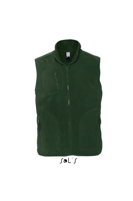 SOL'S NORWAY - UNISEX SLEEVELESS FLEECE CARDIGAN - Fir Green - Main