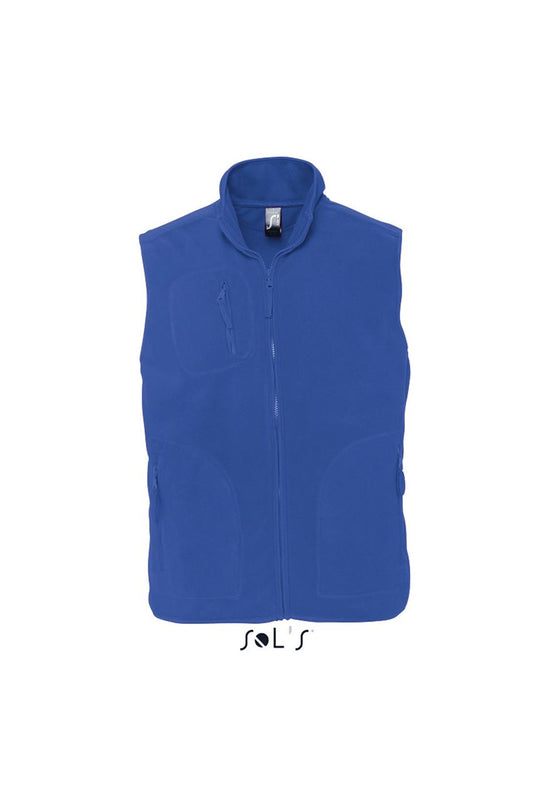 SOL'S NORWAY - UNISEX SLEEVELESS FLEECE CARDIGAN - Royal Blue - Main
