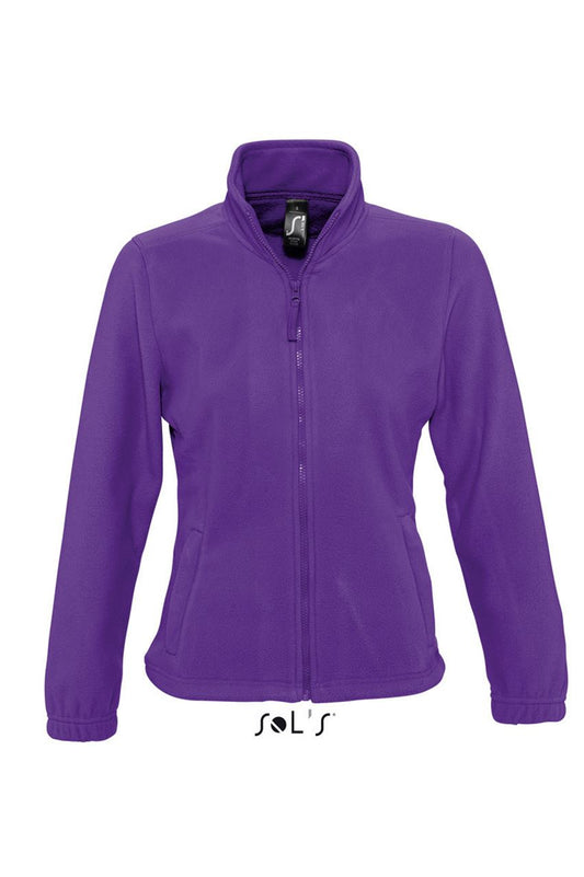 SOL'S NORTH WOMEN - ZIPPED FLEECE JACKET - Dark Purple - Main