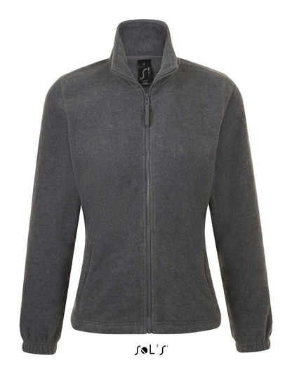 SOL'S NORTH WOMEN - ZIPPED FLEECE JACKET - Grey Melange - Main
