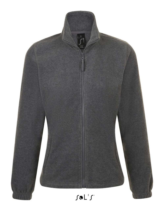 SOL'S NORTH WOMEN - ZIPPED FLEECE JACKET - Grey Melange - Main