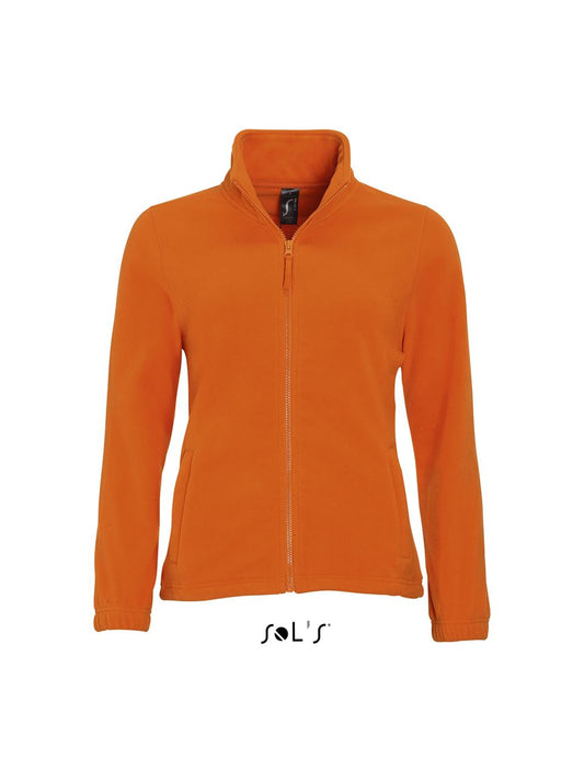 SOL'S NORTH WOMEN - ZIPPED FLEECE JACKET - Orange - Main
