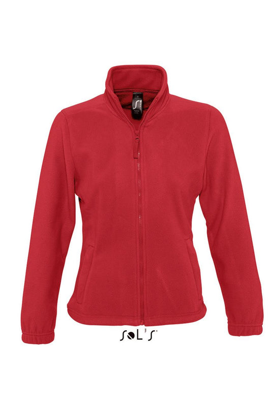 SOL'S NORTH WOMEN - ZIPPED FLEECE JACKET - Red - Main