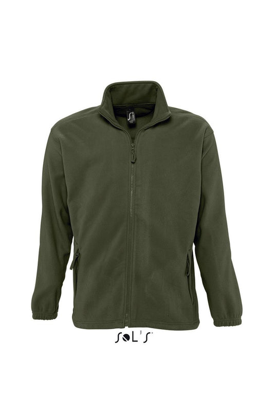 SOL'S NORTH MEN - ZIPPED FLEECE JACKET - Army - Main
