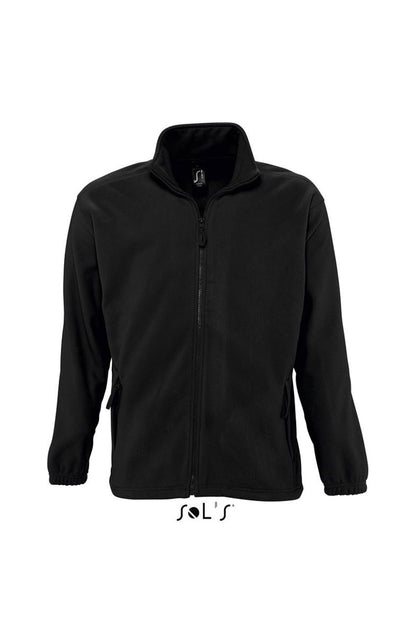 SOL'S NORTH MEN - ZIPPED FLEECE JACKET - Black - Main
