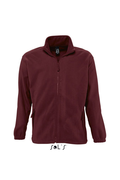 SOL'S NORTH MEN - ZIPPED FLEECE JACKET - Burgundy - Main
