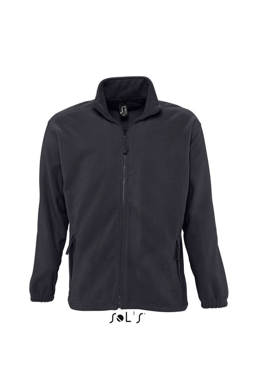 SOL'S NORTH MEN - ZIPPED FLEECE JACKET - Charcoal Grey - Main