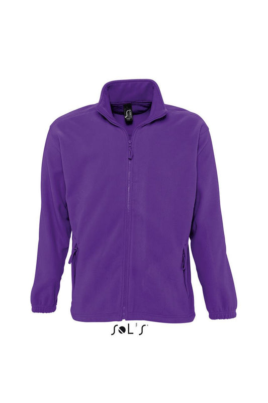 SOL'S NORTH MEN - ZIPPED FLEECE JACKET - Dark Purple - Main