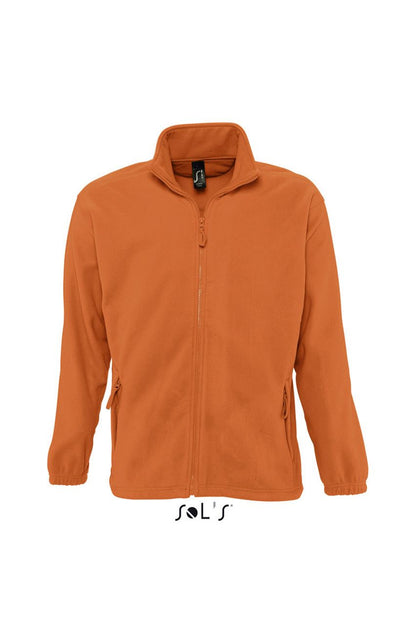 SOL'S NORTH MEN - ZIPPED FLEECE JACKET - Orange - Main
