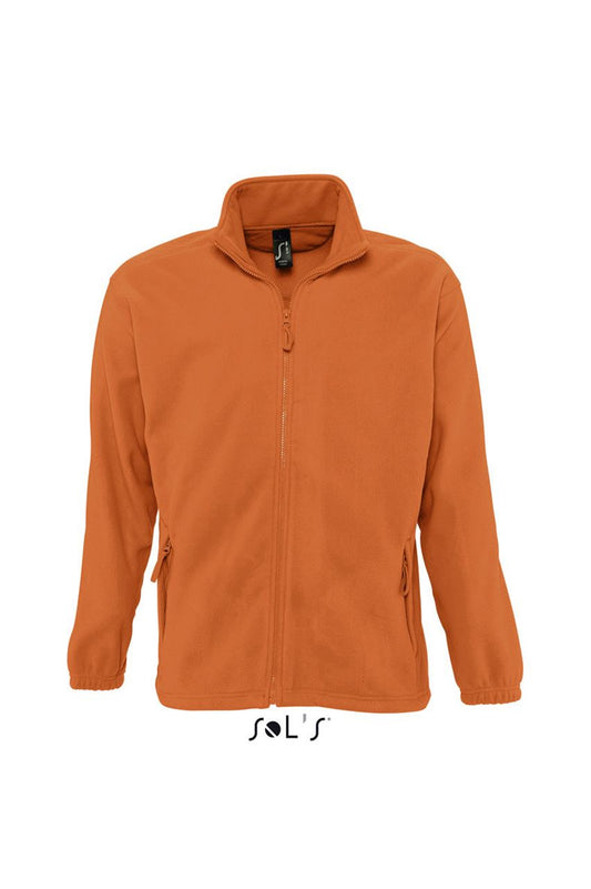 SOL'S NORTH MEN - ZIPPED FLEECE JACKET - Orange - Main