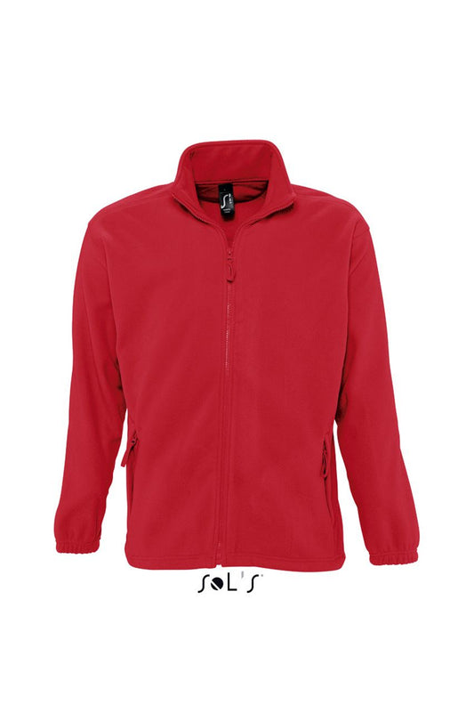 SOL'S NORTH MEN - ZIPPED FLEECE JACKET - Red - Main