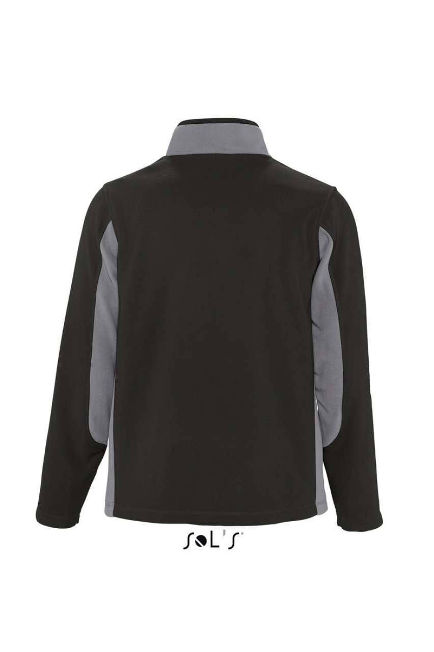 SOL'S NORDIC - MEN’S TWO-COLOUR ZIPPED FLEECE JACKET - Black - Additional