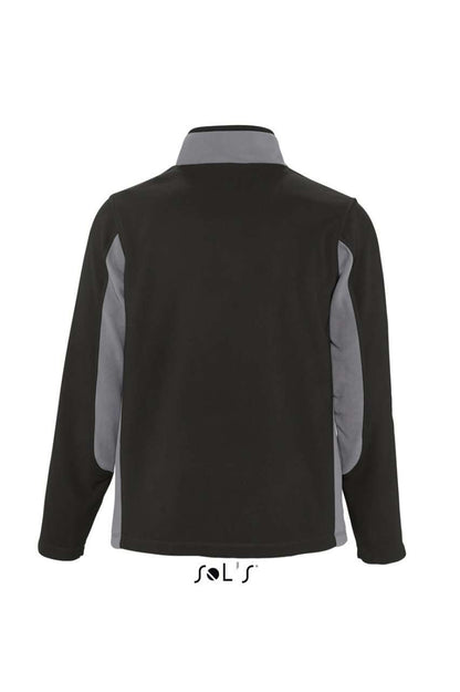 SOL'S NORDIC - MEN’S TWO-COLOUR ZIPPED FLEECE JACKET - Black - Additional