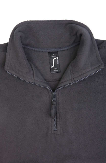 SOL'S NESS - FLEECE 1/4 ZIP SWEATSHIRT - Black - Additional