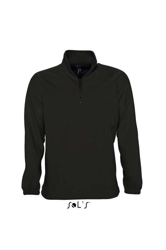 SOL'S NESS - FLEECE 1/4 ZIP SWEATSHIRT - Black - Main