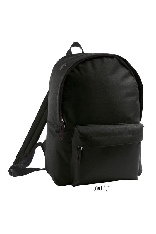 SOL'S RIDER - 600D POLYESTER RUCKSACK - Black - Main