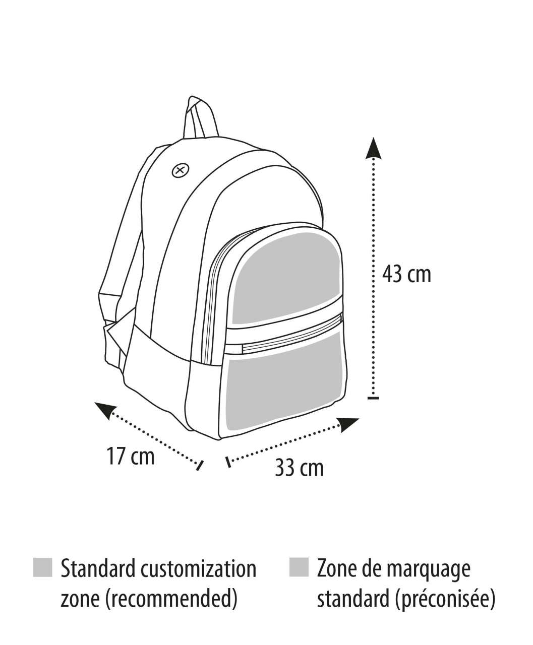 SOL'S EXPRESS - 600D POLYESTER RUCKSACK - Red - Additional