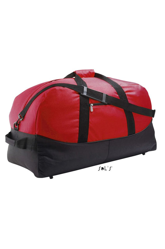 SOL'S STADIUM 65 - TWO COLOUR 600D POLYESTER TRAVEL/SPORTS BAG - Red - Main