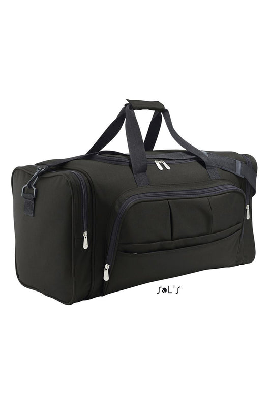 SOL'S WEEK-END - 600D POLYESTER MULTI-POCKET TRAVEL BAG - Black - Main