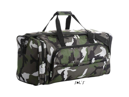 SOL'S WEEK-END - 600D POLYESTER MULTI-POCKET TRAVEL BAG - Camo - Main