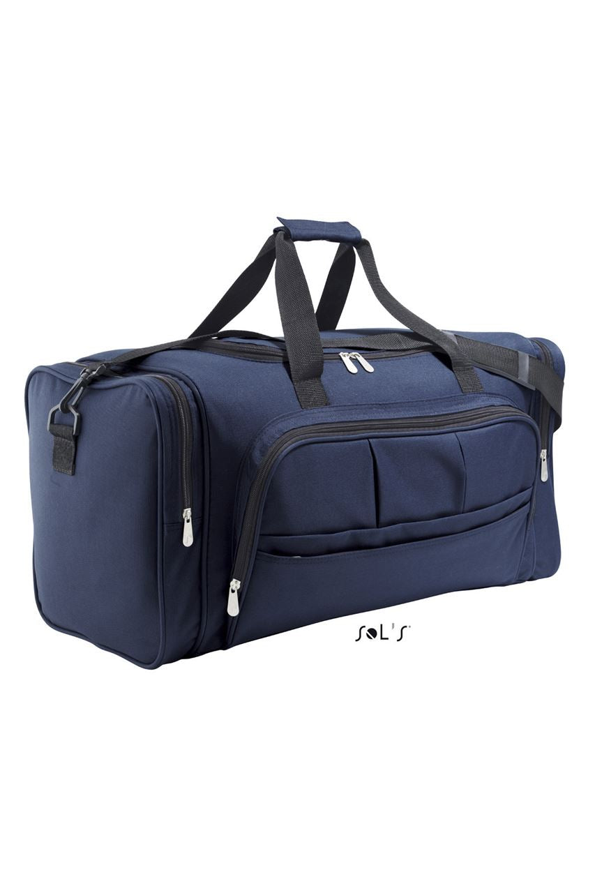 SOL'S WEEK-END - 600D POLYESTER MULTI-POCKET TRAVEL BAG - French Navy - Main