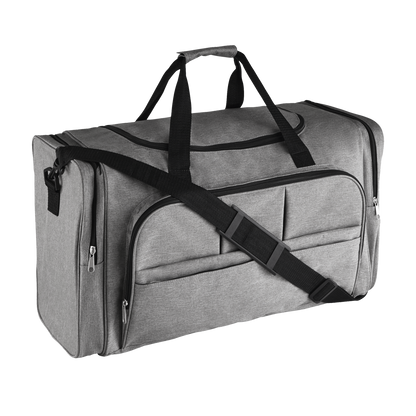 SOL'S WEEK-END - 600D POLYESTER MULTI-POCKET TRAVEL BAG - Grey Melange - Main
