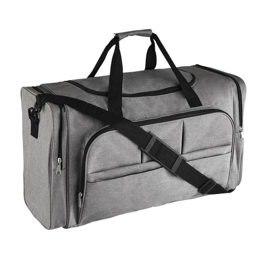 SOL'S WEEK-END - 600D POLYESTER MULTI-POCKET TRAVEL BAG - Grey Melange - Main