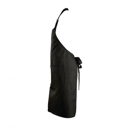 SOL'S GALA - LONG APRON WITH POCKETS - Black - Additional