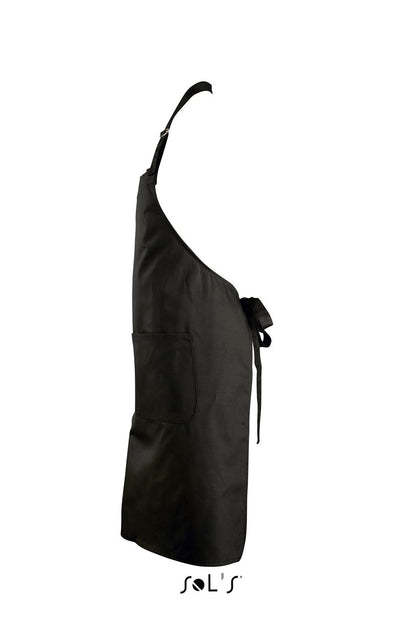 SOL'S GALA - LONG APRON WITH POCKETS - Black - Additional