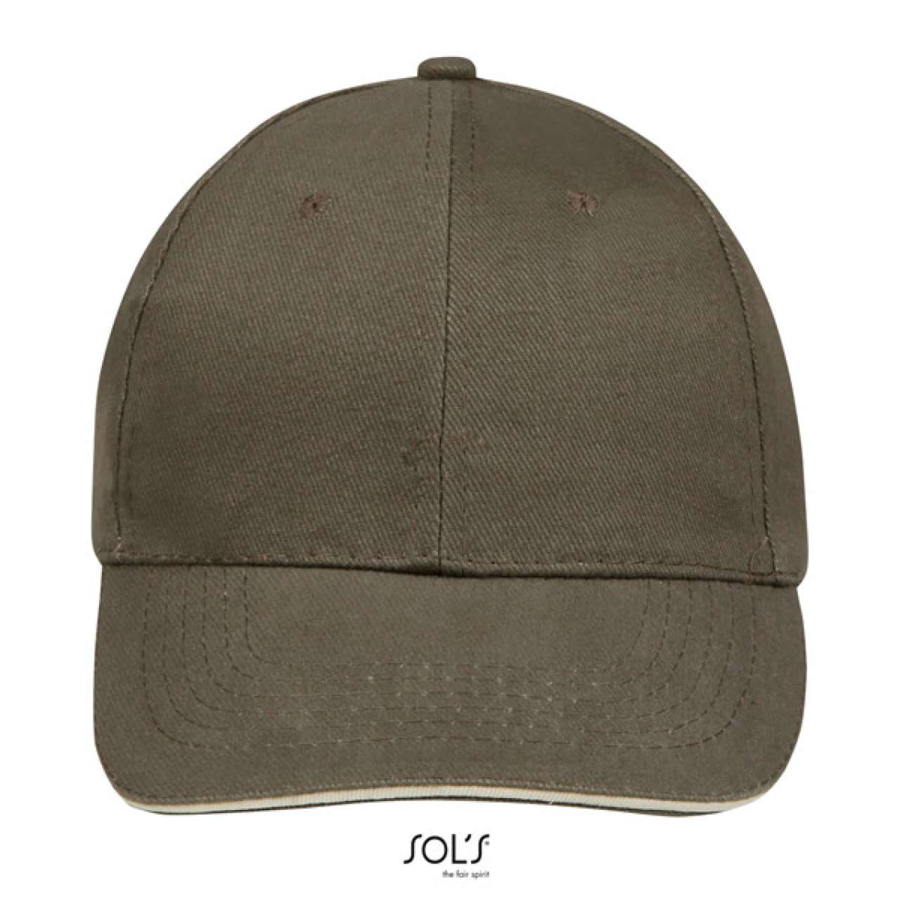 SOL'S BUFFALO - SIX PANEL CAP - Army/Beige - Additional