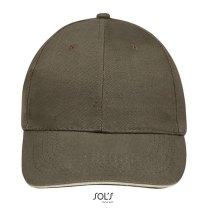 SOL'S BUFFALO - SIX PANEL CAP - Army/Beige - Additional