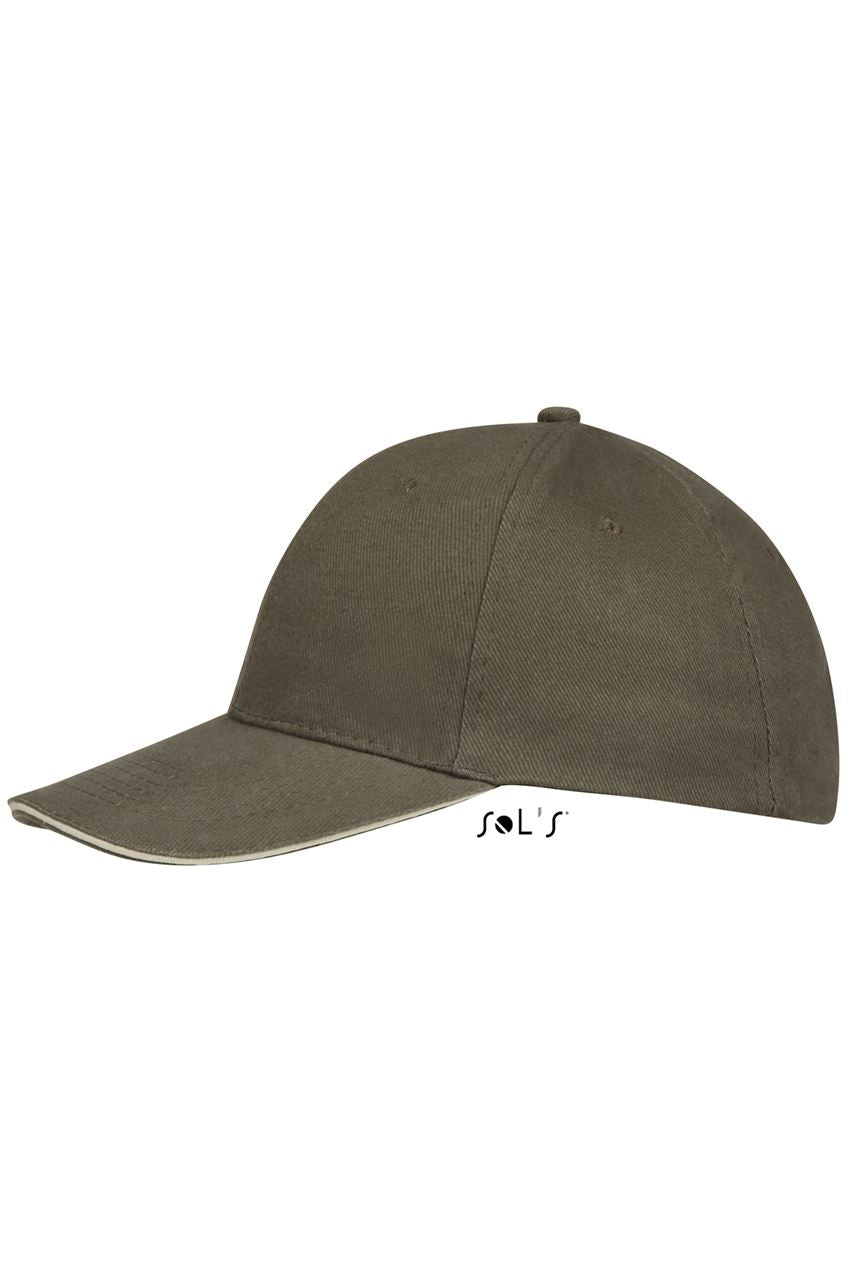 SOL'S BUFFALO - SIX PANEL CAP - Army/Beige - Additional