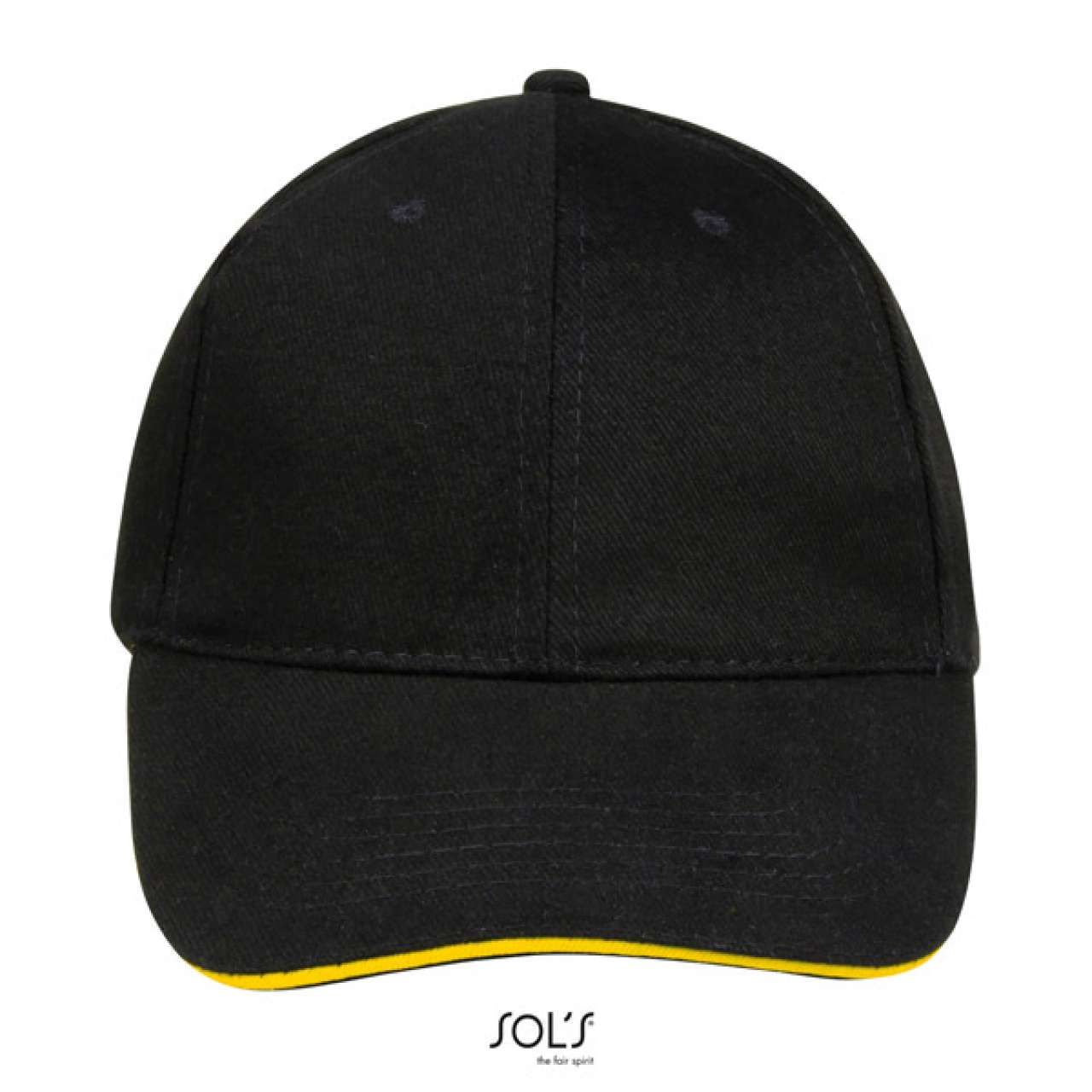 SOL'S BUFFALO - SIX PANEL CAP - Black/Gold - Additional