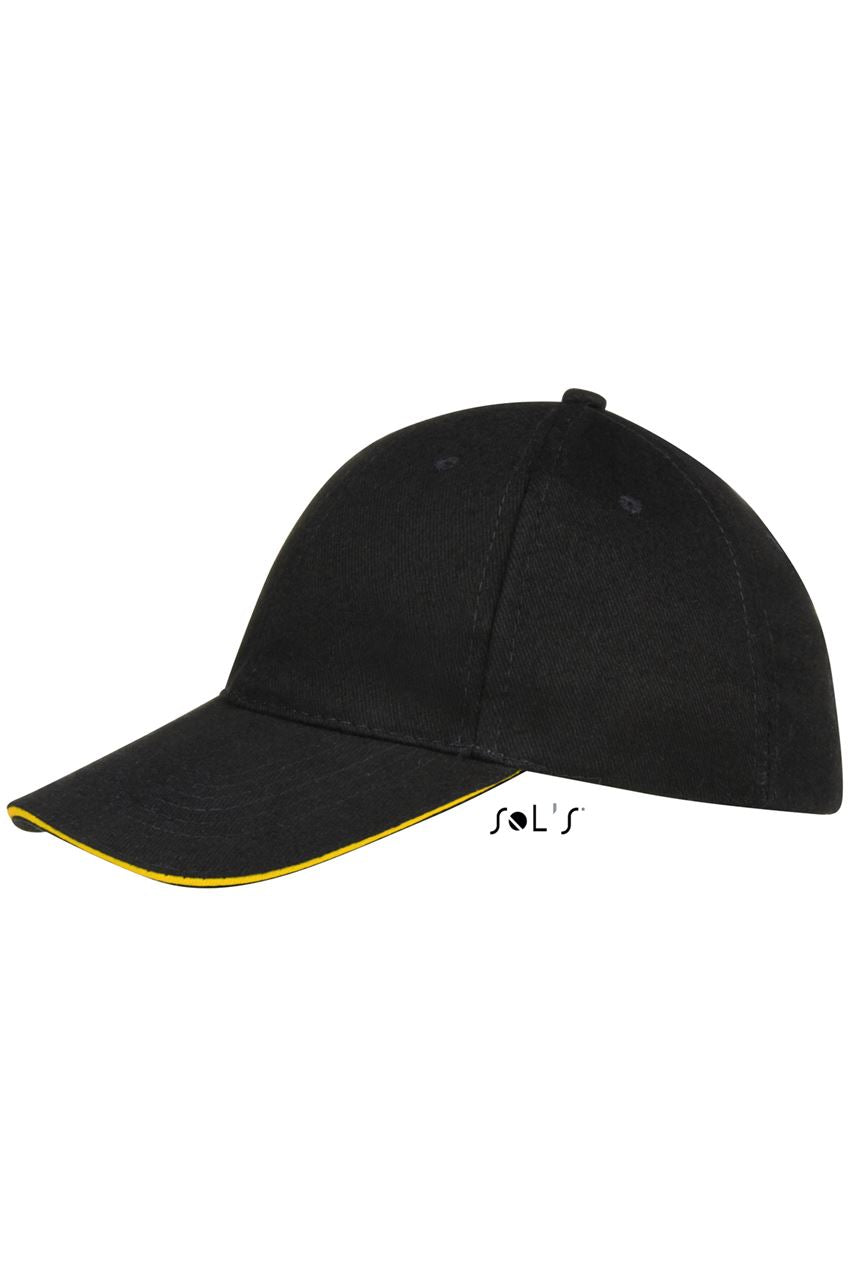 SOL'S BUFFALO - SIX PANEL CAP - Black/Gold - Additional