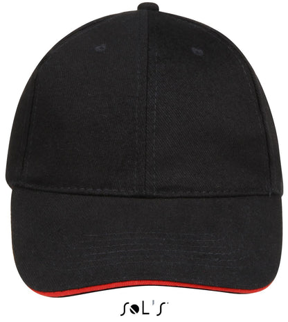 SOL'S BUFFALO - SIX PANEL CAP - Black/Red - Main