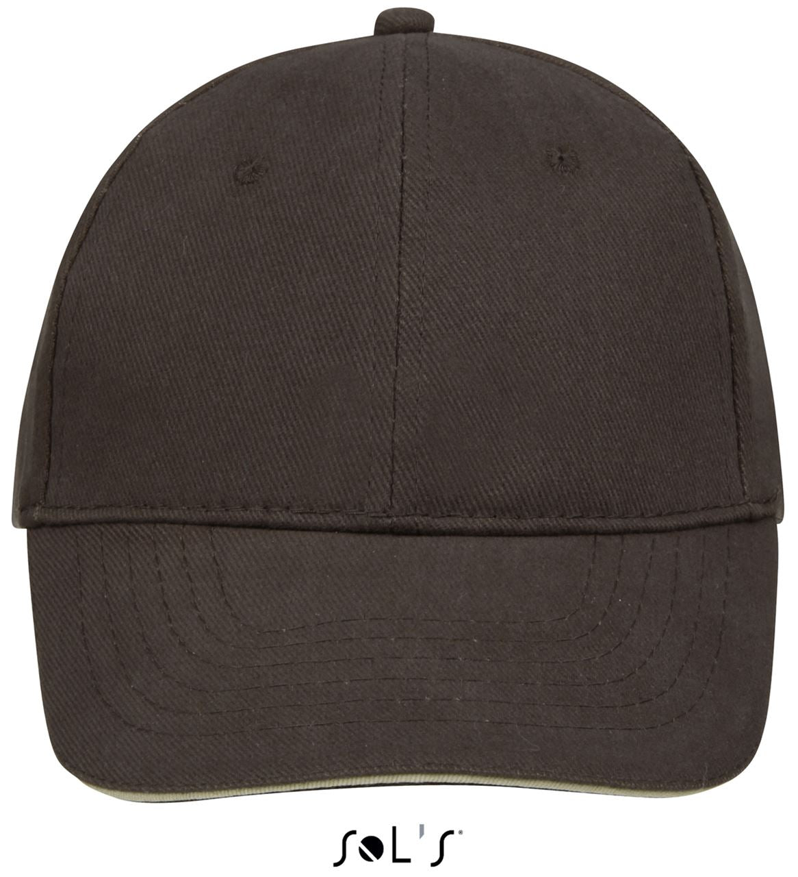 SOL'S BUFFALO - SIX PANEL CAP - Chocolate/Beige - Main