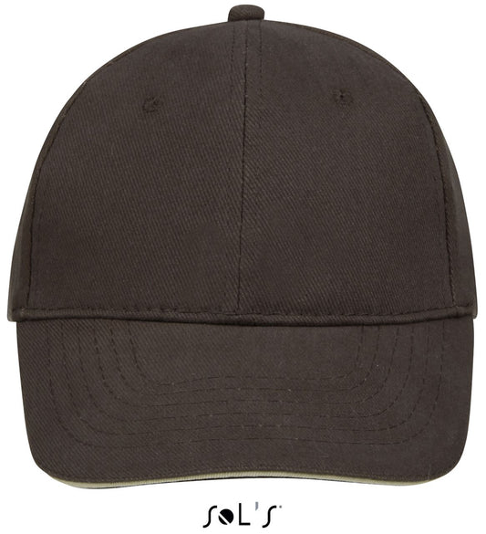 SOL'S BUFFALO - SIX PANEL CAP - Chocolate/Beige - Main