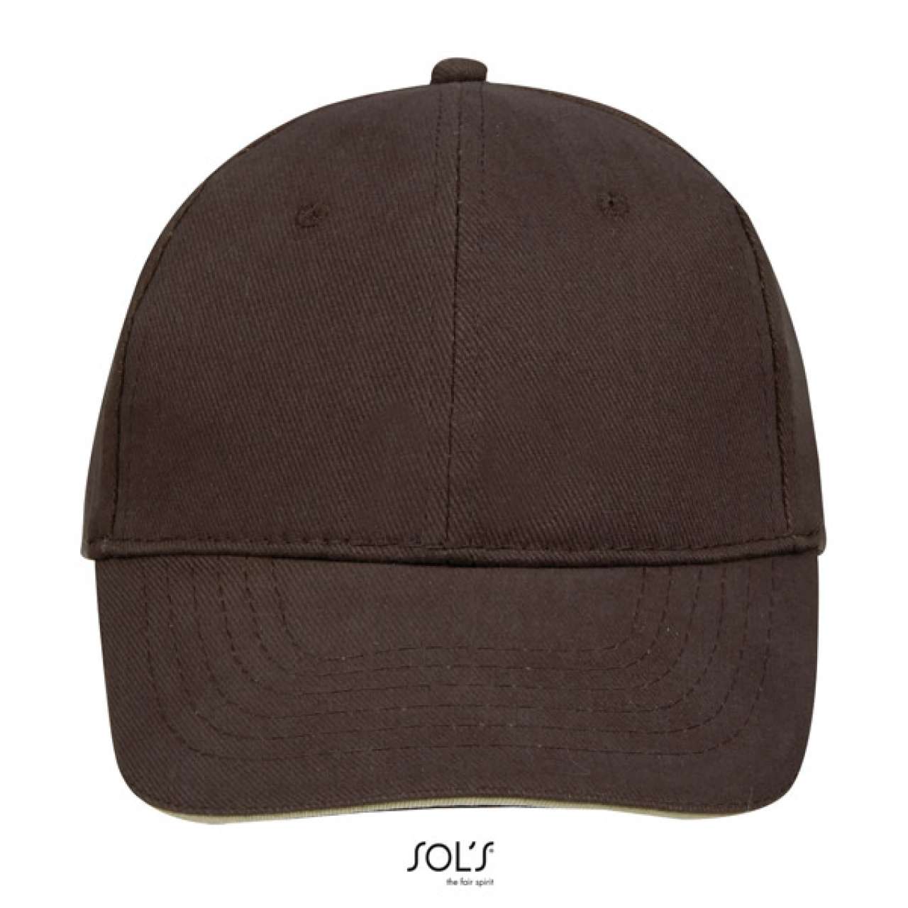 SOL'S BUFFALO - SIX PANEL CAP - Chocolate/Beige - Additional