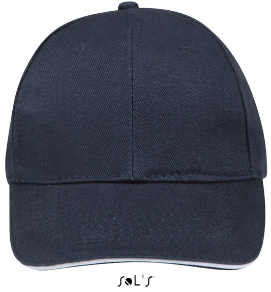 SOL'S BUFFALO - SIX PANEL CAP - French Navy/White - Main