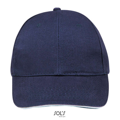 SOL'S BUFFALO - SIX PANEL CAP - French Navy/White - Additional