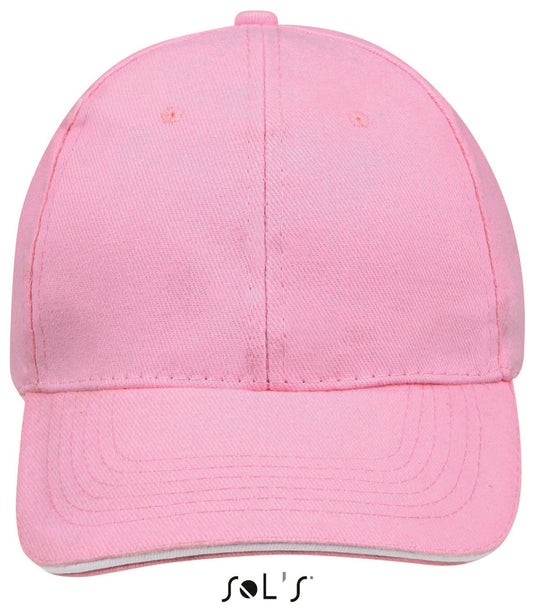 SOL'S BUFFALO - SIX PANEL CAP - Pink/White - Main