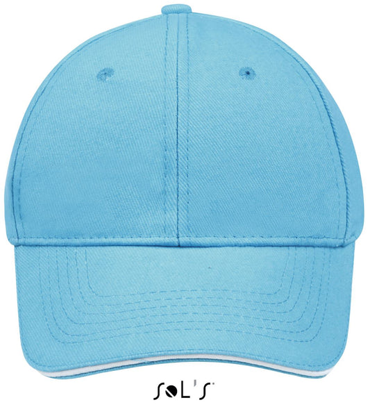 SOL'S BUFFALO - SIX PANEL CAP - Turquoise/White - Main