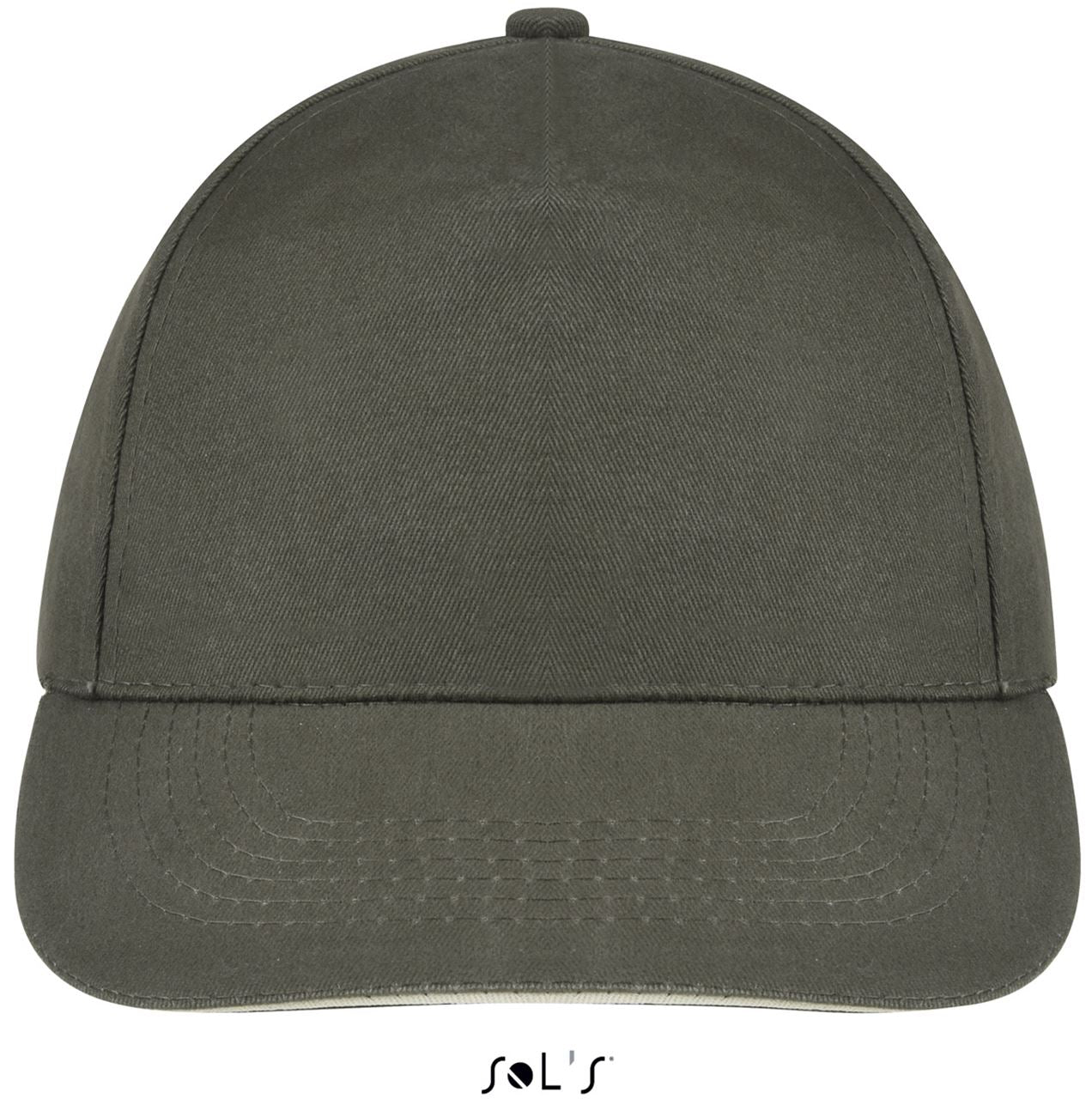 SOL'S SUNNY - FIVE PANEL CAP - Army/Beige - Main